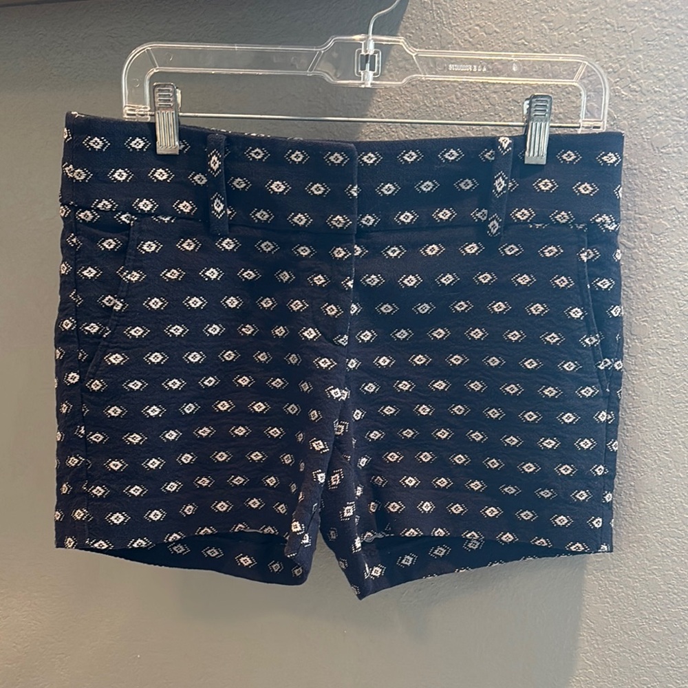 Ann Taylor Navy Patterned Women's Shorts